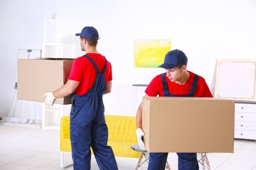Business moving team planning a commercial relocation in Enfield