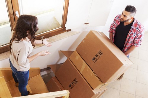 Local movers navigating apartment access in Enfield