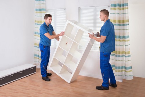 Prepared moving boxes and household items for same day removal